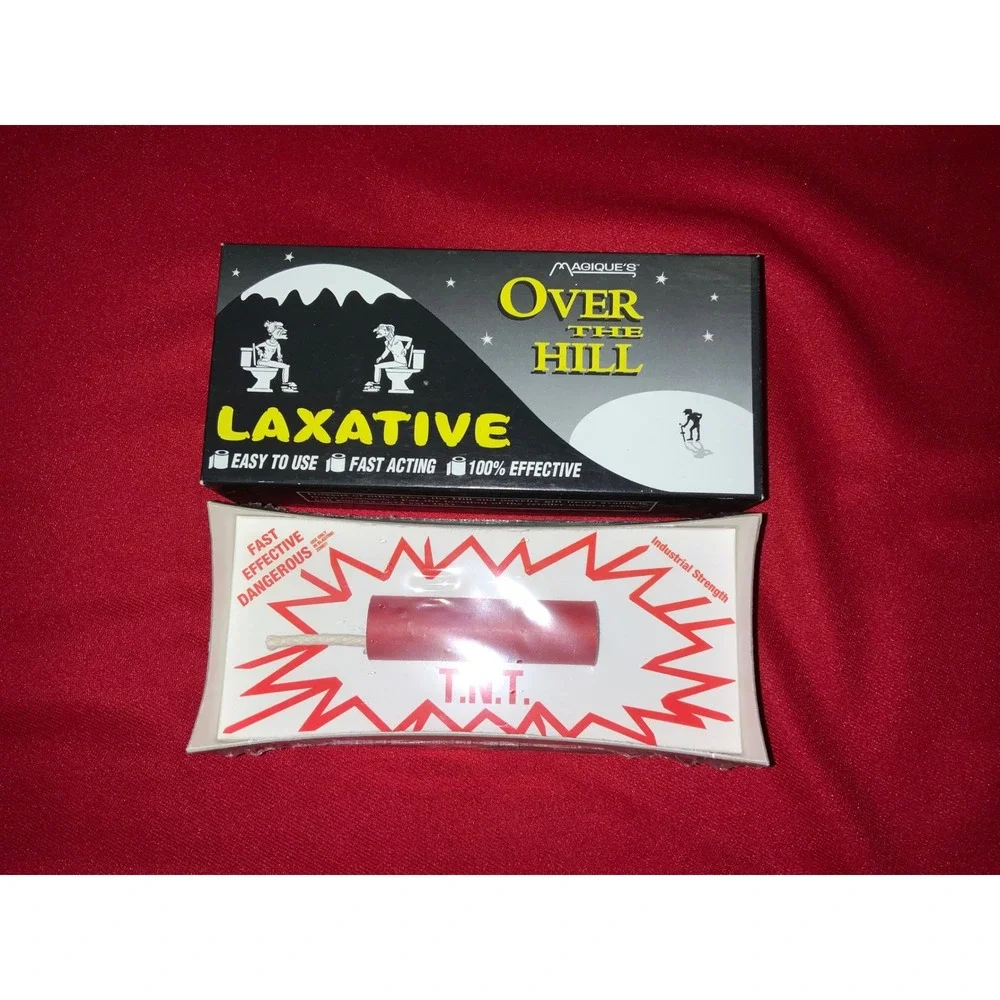 Gag gift Magiques‎ Over The Hill Laxative Box Funny Gift Biologically Unproven